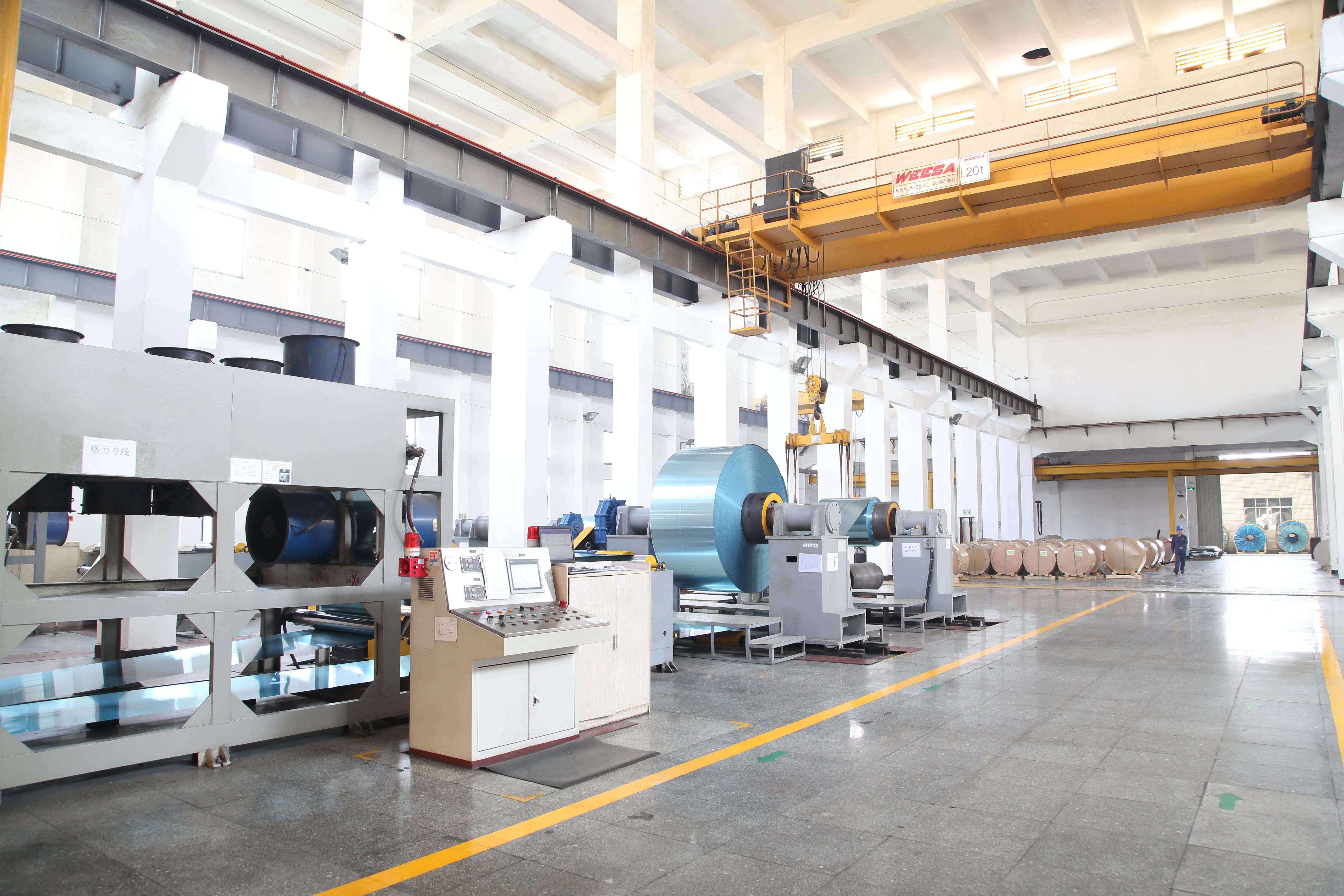 Hydrophilic foil processing chain